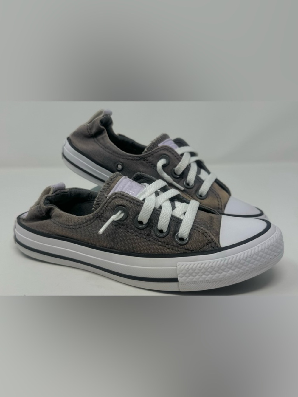 Converse Chuck Taylor Shoreline Sneakers Gray Distressed (Cleaned & Refreshed)